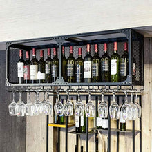 Squisito Portabottiglie Peaceip Wind Industriale Ferro Battuto Mensola in Ferro Battuto Capovolto Porta Bicchiere da Vino Barra Appesa (Dimensioni: 120CM)