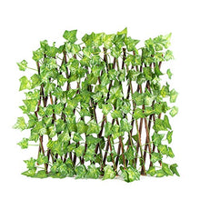 Qagazine - Recinzione a foglia di traliccio, 40 cm, regolabile, per la decorazione del giardino