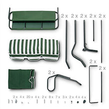 Relaxdays Dondolo da Giardino, 3 Posti, con Tetto