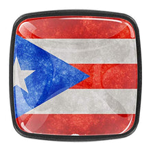 Bandiera di Porto Rico Pomelli per Porta 4 Pezzi Manopole per Mobili da Cucina Pomelli per Mobili Pomelli Per Cassetti/Cucina/Armadio Antichi