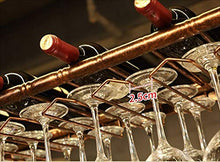 Portabottiglie per vino sospensione per barra in metallo Bancone per bar Portabottiglie per vino Ristorante per uso domestico Portabottiglie per vino capovolto Portabottiglie per vino in ferro retrò