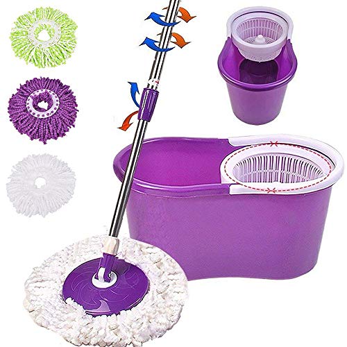 WAMSY Mop Utile Ricambio di Ricambio per La Casa Ricambio per Pulizia A 360 ° Testina di Pulizia in Microfibra