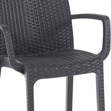 Bica 9093.4 Indiana Sedie, Antracite, 99x59x180 cm, 57x59x86 cm