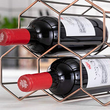 jiji Portabottiglie per Vino Vino Wine Rack Bagagli Holder 6 Bottle Holder Wine Rack Stand del risparmiatore dello Spazio Protector controsoffitto Libero Basamento del Vino Rack Scaffale per Vino