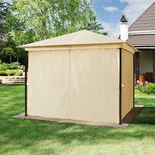 TOOLPORT Gazebo da Giardino 3x3 m - 100% Impermeabile - con 4 Teli Laterali - ca. 180g/m² Telo del Tetto Color Crema