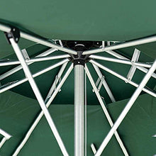 Tavoli E Sedie Ombrelli di Alluminio, 270cm, con manovella, Double Top Traspiranti, Ispessito Balcone Giardino Piegatura Esterni Ombrello Esterno (Colore: Bianco, Dimensione: Doppio Top) ZDWN