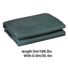 DRYEN - Panno per ombreggiatura UV, 95% Sunblock parasole, in rete di alta qualità, colore verde, per serre da giardino, 0,9 x 5 m