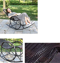 Sedia a dondolo relax leggera reclinabile Sedia a dondolo sdraio reclinabile, sedia reclinabile per giardino, prato patio, sdraio spiaggia relax sedia a dondolo con poggiapiedi e supporto poggiatesta