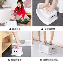 Newgreeny Sgabello Portaoggetti da Bagno Sgabello con Gradino Antiscivolo Sgabello Imbottito per Panca Blu