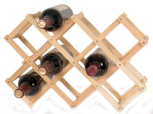 Cantinetta/scaffale per vino, legno di pino massiccio chiaro, ampilabile e impilabile ideale per Cantina, Cucina, Tavernetta e in Qualsiasi Ristorante