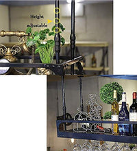 PZW Semplice e Creativo in Ferro Battuto Stile Retrò Bar Ristorante Appeso Drink Holder Bar Decorazione Portabottiglie Vino Bicchiere Cremagliera Appeso Staffa a Parete, 80 * 35 Cm80 * 35cm