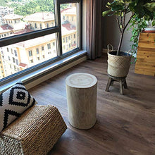 Solido Ceppo di Legno a Forma di Ottomano Ceppaia Tavolino o Sgabello Naturale Woods Poggiapiedi Poggiapiedi Pouf Sedia, per Veranda Giardino Prato Backyard Balcone Appartamento