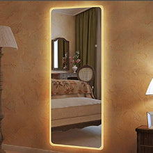 Specchio Specchio a Figura Intera, Specchio per Il Trucco Illuminato a LED Senza Cornice, Specchio Touch Smart Fitting, Specchio Decorativo