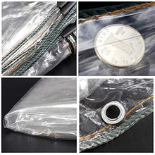YYFANG Telone Impermeabile Trasparente, Baldacchino Pieghevole per Piante con La Corda Pellicola Antipioggia Antigelo Copertura in Plastica PVC Telo Trasparente da Giardino