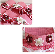 SZQ-- Scatola portaoggetti sospesa, in tessuto, con 2 tasche e 8 tasche, con capacità di carico forte per il cordoncino, utile per riporre oggetti 36.5*56cm rosa