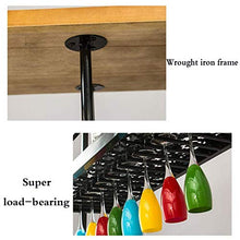 Wine Rack, Vino Rack supporto di vetro di vino Capovolto Wine Rack regolabile Rustico Ferro Hanging Calici Rack decorazione del soffitto Mensola for Bar Ristoranti Cucine rack, 60cm (23.6in), 60cm (23