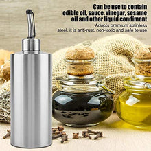 Rockyin 550ml in Acciaio Inox Olio Aceto Bottiglia di Salsa Accessori Dispenser Container Casa Cucina (A)