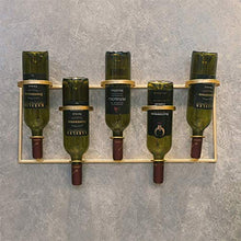 LYLY Portabottiglie Semplice Rivestimento in Ferro battuto per Vino a Parete Appeso per Bar a Domicilio Decorazione Moderna Vino Cantina Porta Vini