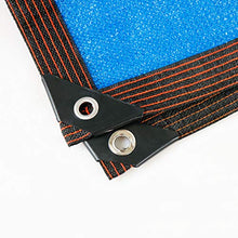 YTQ Telo Ombreggiante Tasso di Ombreggiatura 80% Pergola per Serra Esterna Adatta Riduce La Protezione Solare Blu UV Traspirante con Occhiello in Metallo(Size:2m x 5m)