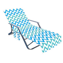 Fodera per sedia a sdraio, fodera per lettino da piscina con tasche laterali portaoggetti Asciugamano da spiaggia in spugna microfibra per sdraio in piscina per prendere il sole 82"x29"