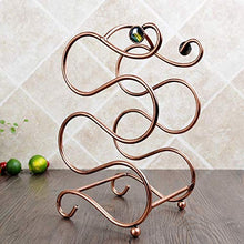 LHQ-HQ Wine Rack, Double S Wine Rack, Creativo Decorazione Wine Rack Mestieri Bronzo