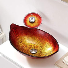 Yxx max -Lavabo Vetro temperato Lavandino, Bagno Artistico controsoffitto Lavandino Bagno Guardaroba contatore Bacino Lavandino del lavabo