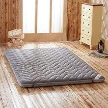 HKX Tappetino Addensato, futon Tradizionale Queen Size Unico Grigio 90x200 cm (35x79 Pollici)