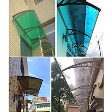 HHYK Protezione del Tetto del Riparo del Patio della Porta Anteriore del Policarbonato Esterno del Policarbonato del Policarbonato (Size : 100CM X 60CM)