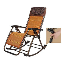 Lettini prendisole,sedia a dondolo pieghevole a dondolo per adulti da patio con imbottitura in bambù,poltrona reclinabile resistente per patio esterno,terrazza da giardino,sedia a gravità zero,support