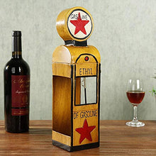 Elegante Semplicità Stazione Di Servizio Gialla Stile Ornamenti in Metallo Ferro Battuto Retrò Vecchia Uva Portabottiglie Desktop Portico Bar Decorazione Del Ristorante Creativo Regalo Di Nozze Decor