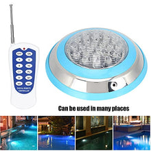 Crisis Luce LED per Piscina, Luce Subacquea 24W AC 12V 24LED, Illuminazione Impermeabile con Telecomando RGB, Luce per Piscina interrata montata a Parete RC per Paesaggio, Giardino, fontane pubbliche