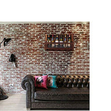 PZW Scaffale per Vino in Legno Massello Scaffale per Vino a Parete Scaffale Scaffale Espositore per Vino Vintage Bar Cafe ScaffaleB