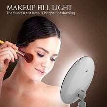 DRBZ Specchio da trucco flessibile 10X Specchi di ingrandimento LED illuminato Touch Screen Vanity Specchio Portatile Dressing Table Cosmetici Specchi