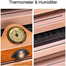 ZouYongKang Humidor di Sigaro/Realizzato in Legno massello di Cedro/ad Alta capacità/con igrometro Digitale/Finestra Superiore Design di Vetro temperato/cassetto aggiuntivo (capacità: 100 Si