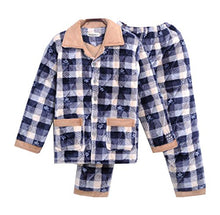 Dragon Troops Men's Winter Thicken Coral Flannel Velvet Pajama Set,Loungewear And Nightwear,A4