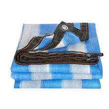 LSZ Nuova crittografia Materiale Blu e Bianco Parasole Netto Balcone Protezione Solare Parco Giochi Auto Giardino Vele Parasole (Color : A, Size : 6 * 7)