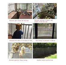 Rete di Plastica Rete di Protezione Prato Rete di Sicurezza Bambini Rete da Balcone Recinzione da Giardino Rete da Pollo Rete da Gatto Rete da Riproduzione Rete da Arrampicata for Piante Nera