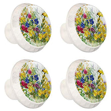 Pansy 4 PCS Pomelli per Porta, Pomolo per Mobile, Pomelli per Mobili con Viti, Maniglia per Armadietto, Pomelli per Porta, Pomelli per Cassetti per Porta, Armadio, Cassetto e Credenza