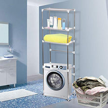 Scaffale per Bagno con 3 Ripiani,Scaffale per Lavatrice Salvaspazio Argento 668 x 28 x 165 cm