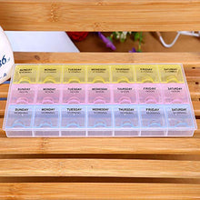 UPXIANG 7 giorni pillole scatola medicina dispenser tablet organizer settimanale per AM PM per borsa o tasca, eccellente custodia per pillole impermeabile, porta supplemento da viaggio