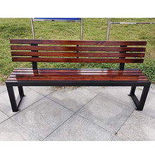 outdoor product Panca da Giardino con Panca da Esterno,Panchina con Schienale, Seduta in Legno Massello Anticorrosivo per Esterni, Sedia da Portico Resistente alle Intemperie，per Ponte/Prato/Canale