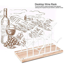 Portabottiglie da esposizione, elegante portabottiglie, robusto e durevole per bar per famiglie(white)