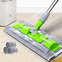SSAYY Spray Mop Mop Piatto per Uso Domestico/Impugnatura in Spugna/Ruota di 360 Gradi/Design della Sospensione/Asta in Acciaio Inossidabile di Alta qualità