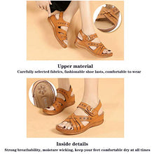 AFANG Sandali Comodi Donna Estivi, Zeppe Punta Tonda Morbide Pantofole Cave Bocca Larga, Estivi Spiaggia Morbidi Confortevole Flip Flop Pantofole Piscina Ciabatte Estive,B,41