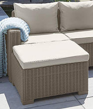 Keter California Tavolo da Esterno in Rattan 68 X 69 X 35 Centimetri, Cappuccino