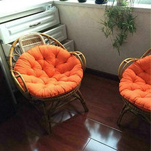 Swing Hanging Basket Seat Cuscino Thickened Hanging Egg Hammock Sedia Pads per Home Patio Garden 31 x 47 pollici Arancione