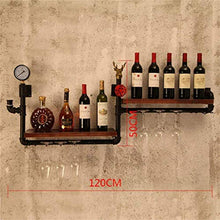 FCXBQ Portabottiglie Portabottiglie Bar Portabottiglie Bar Armadietto del Vino Appeso Applique da Parete retrò Industriale