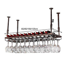 Portabicchieri da appendere a testa in giù Mobili Portabicchieri da vino Portabicchieri da vino Portabicchieri da vino Portabicchieri da champagne Portabottiglie Portabottiglie Portabottiglie (Dimensioni: 80 * 35cm)