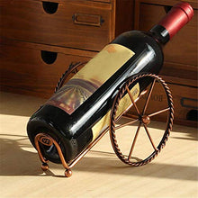 GYJZZW Decoration Crafts Sculpture Statue Espositore per Portabottiglie da Vino in Metallo con Decorazione Creativa Europea