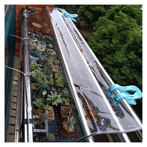 LXHONG Strato Impermeabile della Tela Cerata Chiara, Telo Trasparente con Occhielli, Mobili da Giardino Copre Ombra Ombra Antipioggia Copertura Vegetale Mobili da Giardino, 26 Dimensioni